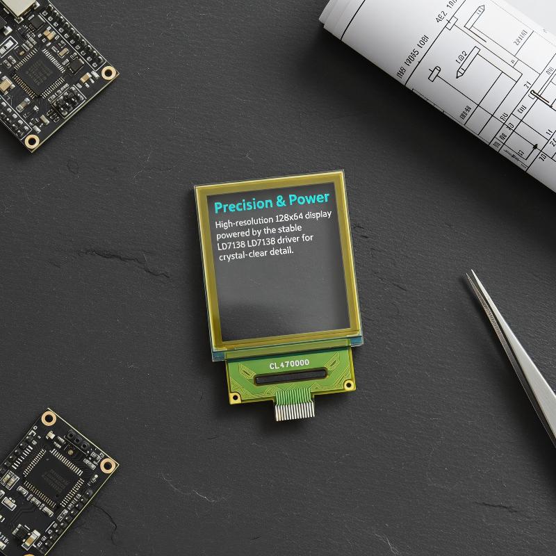 Diy Wearable Electronics - Layar PMOLED Transparan 1,5 Inci 128x64
