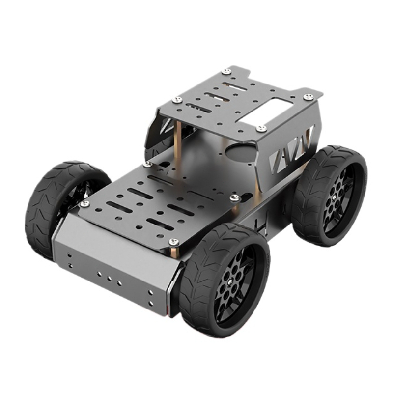 Diy Robot Electronics Kit - Mobil Pintar Bingkai Aluminium Gerobak Listrik