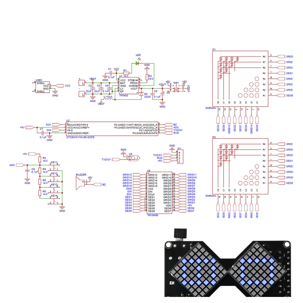 Diy Electronics Gifts - Timer Jam Pasir Digital DIY LED
