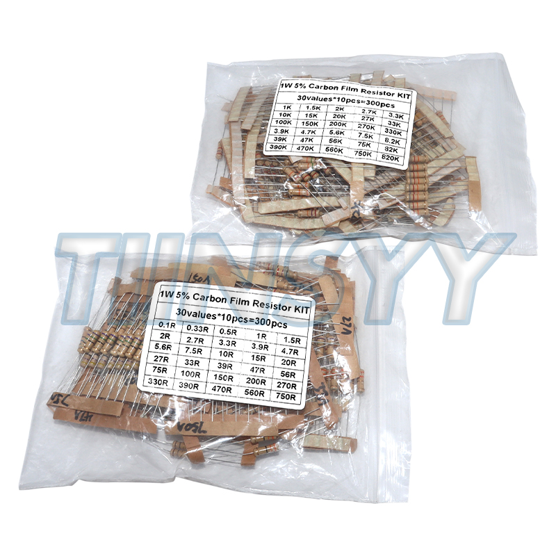 Diy Home Electronics Projects - 300PCS Kit Resistor 1W 5% Karbon