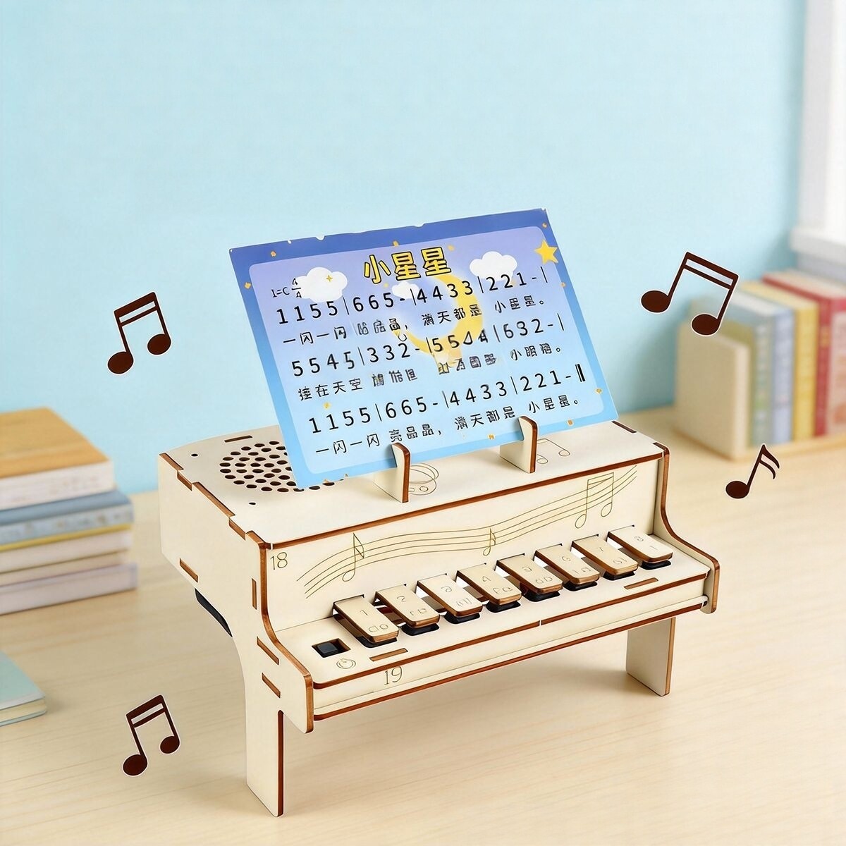 Diy Home Electronics Projects - Kit Perakitan Model Piano Elektronik Kayu