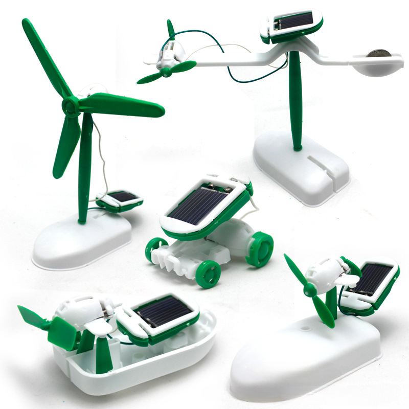 Diy Robot Electronics Kit - Kit Robot Tenaga Surya 6-In-1 Mainan