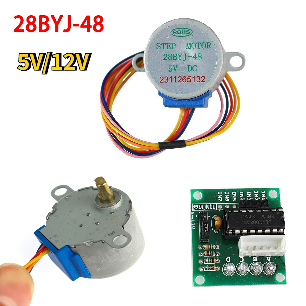 Stepper Motor 28Byj - Kit Motor Stepper 28BYJ-48 5V/12V 4-Fase