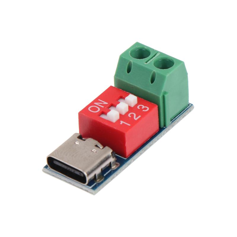 Modul Pemicu PD Tipe-C 5V-20V  - Diy Electronics Repair ulasan dan harga