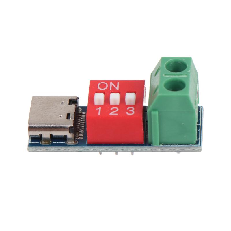 Modul Pemicu PD Tipe-C 5V-20V  - Diy Electronics Repair ulasan dan harga