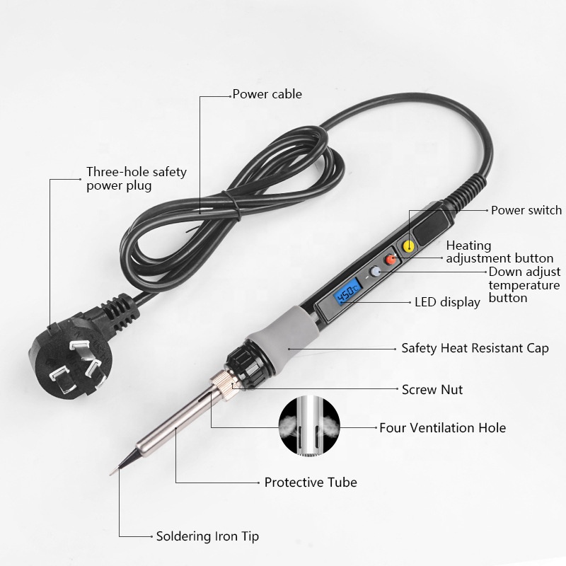 Alat Solder Listrik Digital de - Soldering Iron Kit ulasan dan harga