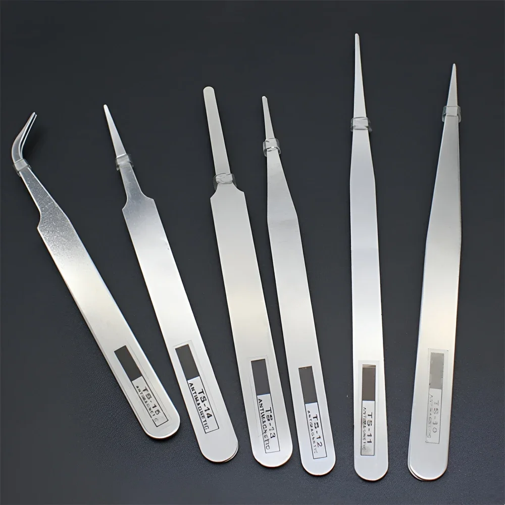 6 Buah Set Pinset Baja Tahan K - Diy Electronics Repair ulasan dan harga