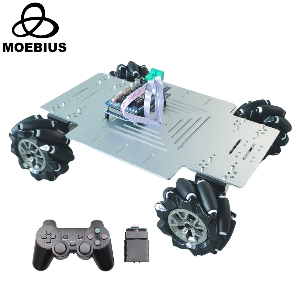 Kit Mobil Robot Roda Mecanum 4 - Diy Robot Electronics Kit ulasan dan harga