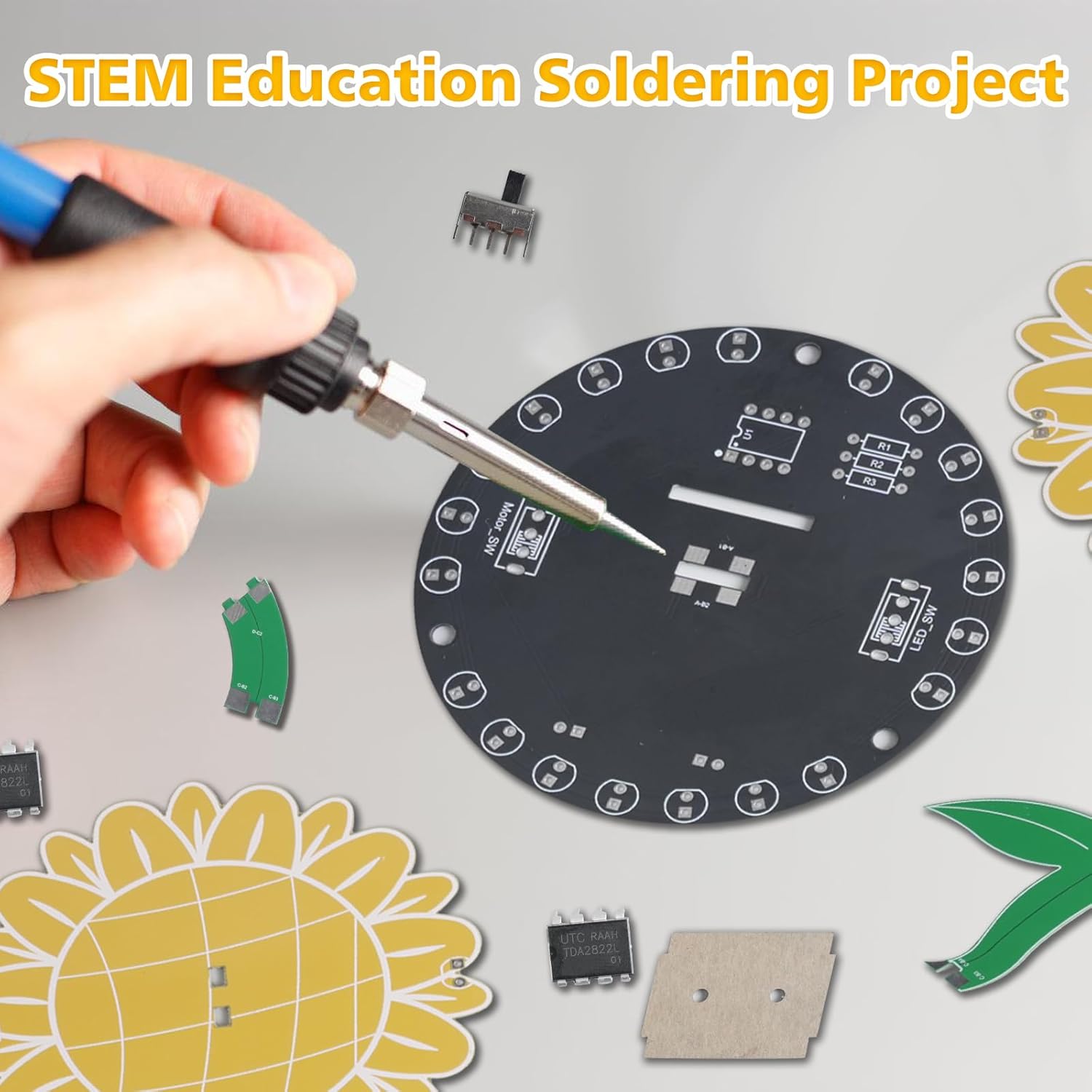 Kit Latihan Penyolderan Bunga  - Diy Electronics For Adults ulasan dan harga