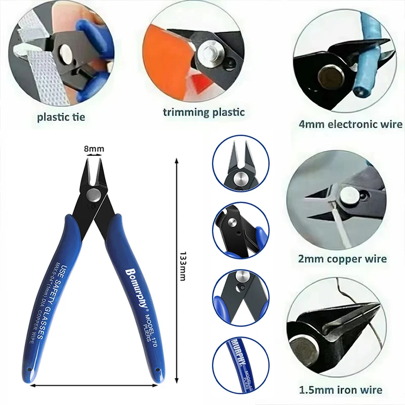 170 Kit Tang Diagonal Elektron - Diy Home Electronics Projects ulasan dan harga