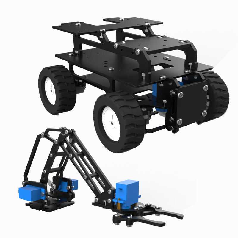 Mobil Robot Akrilik 4WD dengan - Diy Robot Electronics Kit ulasan dan harga