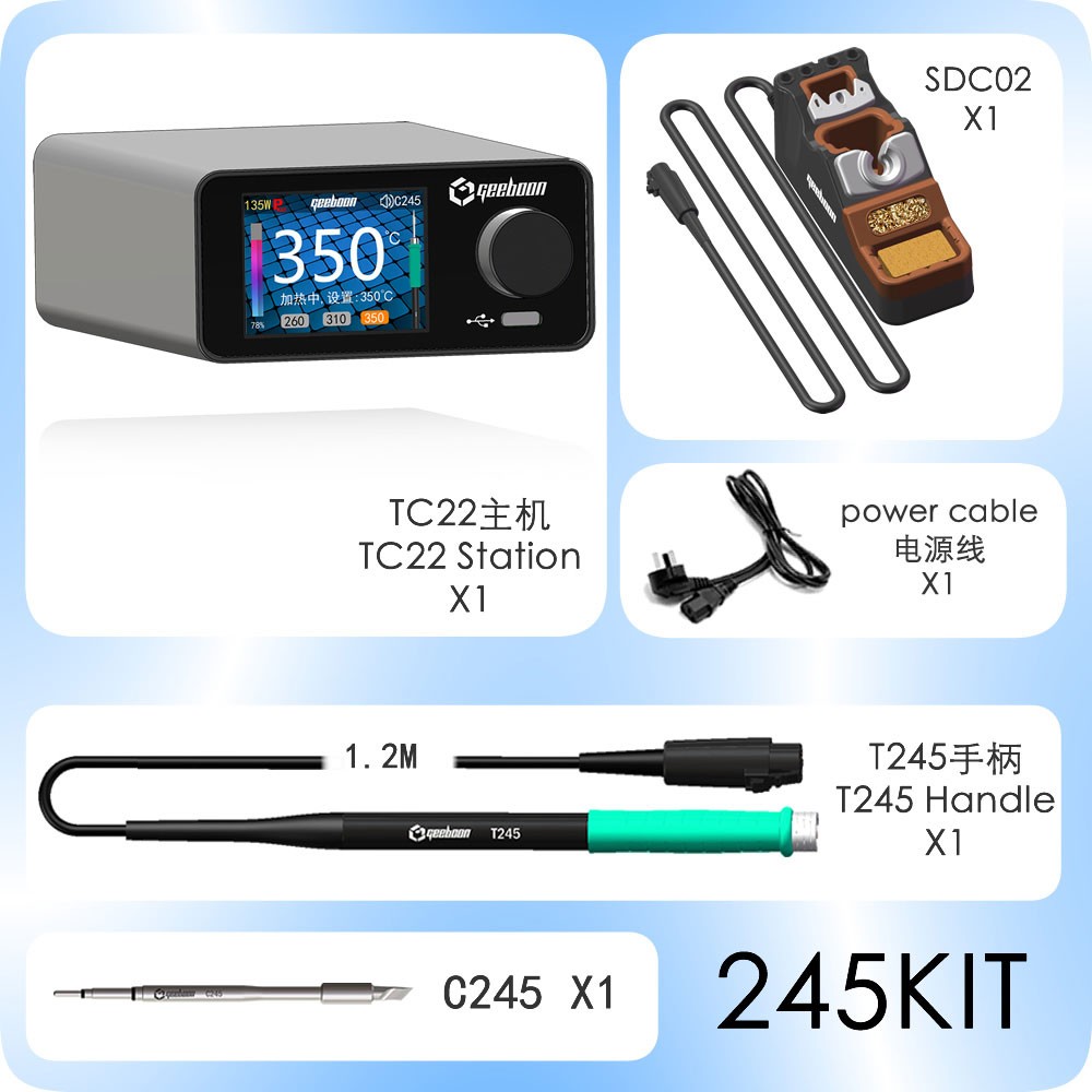 Kit Stasiun Solder TC22 240W d - Soldering Iron Kit ulasan dan harga