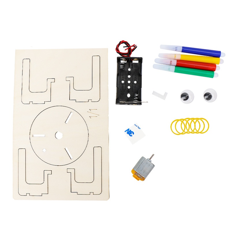 Robot Grafiti Getaran Listrik  - Diy Robot Electronics Kit ulasan dan harga