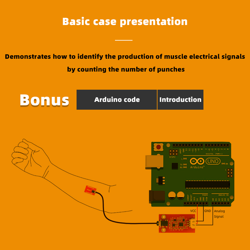 Biosensor EMG biometrik elektr - Diy Wearable Electronics ulasan dan harga