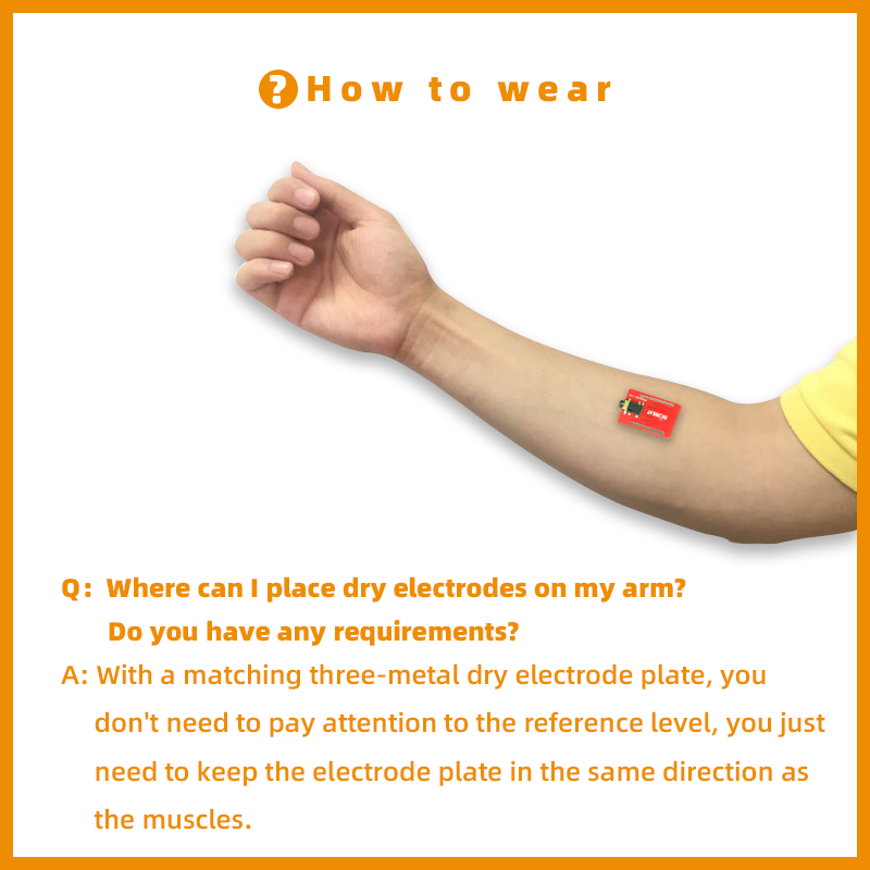 Biosensor EMG biometrik elektr - Diy Wearable Electronics ulasan dan harga