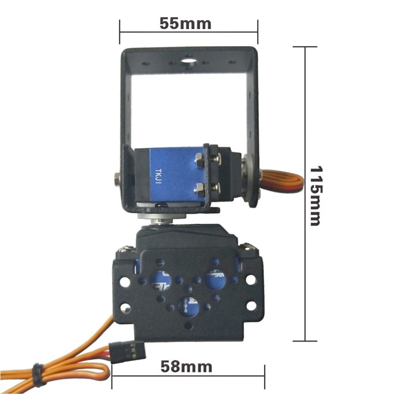2 DOF robotik Pan dan Tilt Ser - Diy Robot Electronics Kit ulasan dan harga
