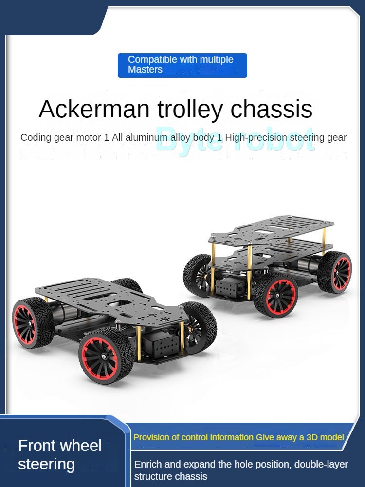 5KG beban 4WD Robot mobil Acke - Diy Robot Electronics Kit ulasan dan harga