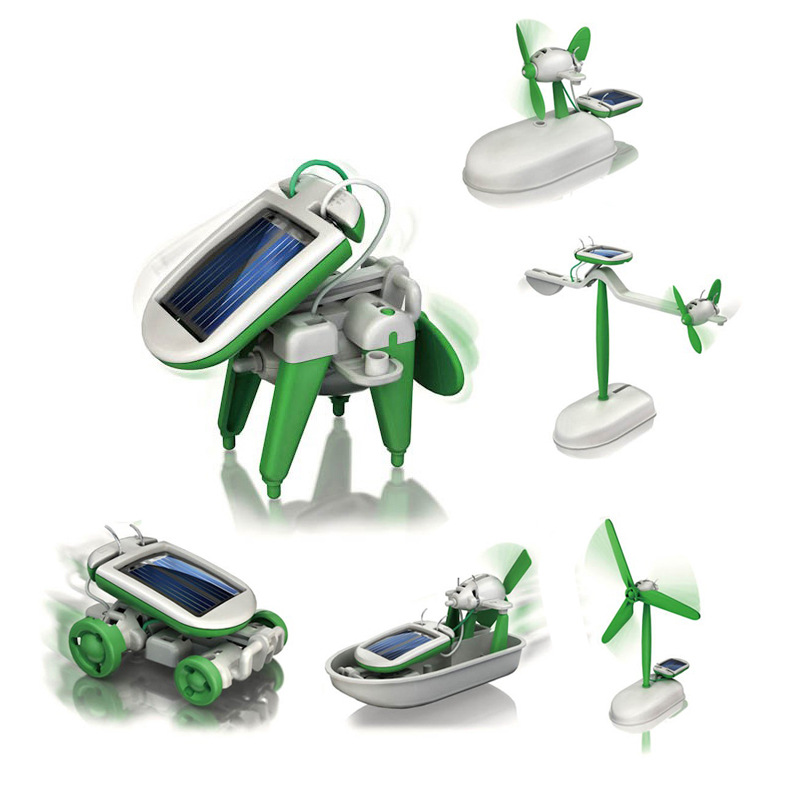 Kit Robot Tenaga Surya 6-In-1  - Diy Robot Electronics Kit ulasan dan harga